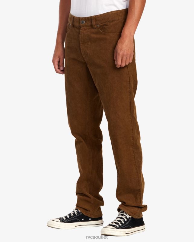 Clothing V84B1057 bombay brown RVCA Men Daggers Pigment Corduroy Pants