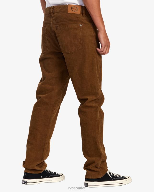 Clothing V84B1057 bombay brown RVCA Men Daggers Pigment Corduroy Pants