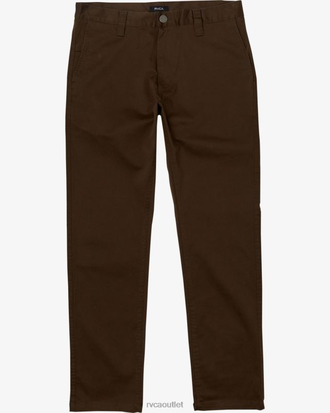 Clothing V84B169 chocolate RVCA Men Weekend Stretch Pants