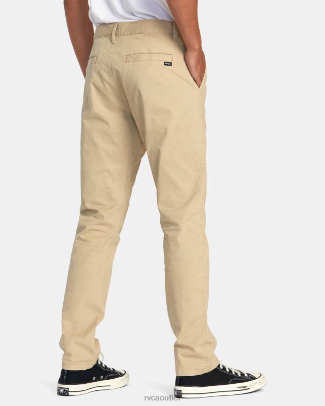 Clothing V84B410 khaki RVCA Men Daggers Chino Chinos