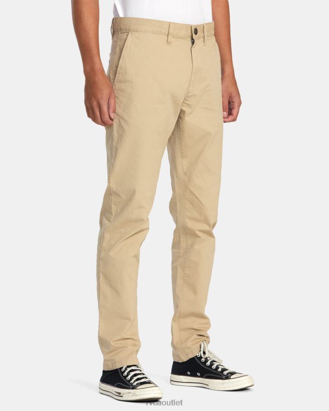 Clothing V84B410 khaki RVCA Men Daggers Chino Chinos