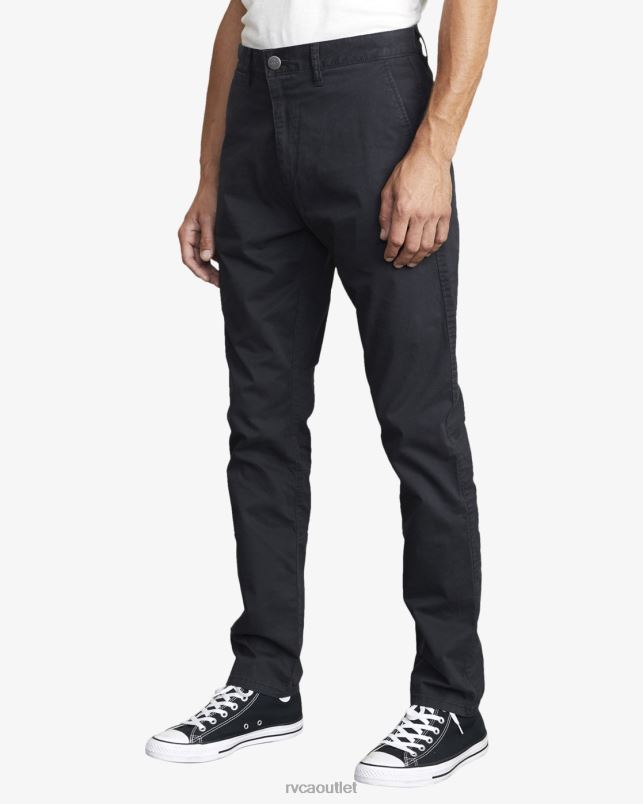 Clothing V84B470 black RVCA Men Daggers Chino Chinos