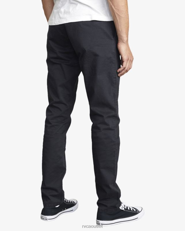 Clothing V84B470 black RVCA Men Daggers Chino Chinos