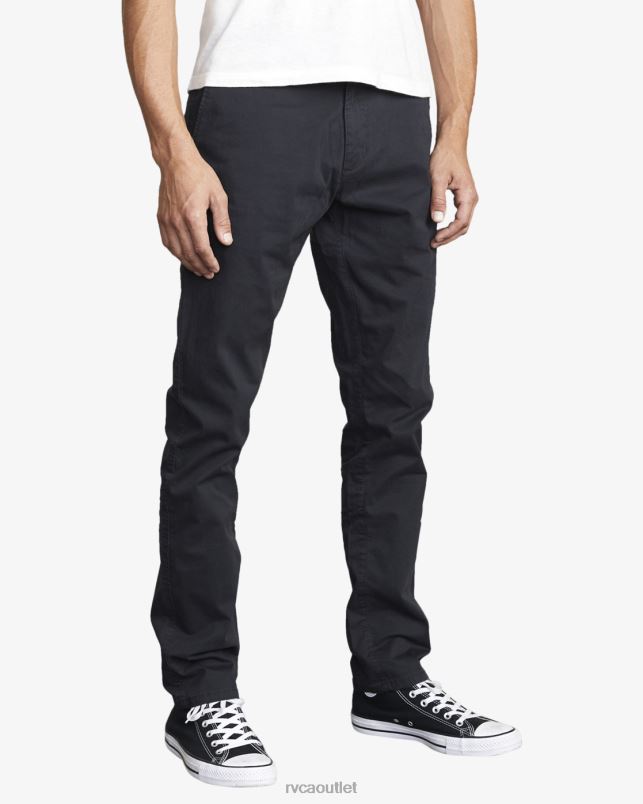 Clothing V84B470 black RVCA Men Daggers Chino Chinos