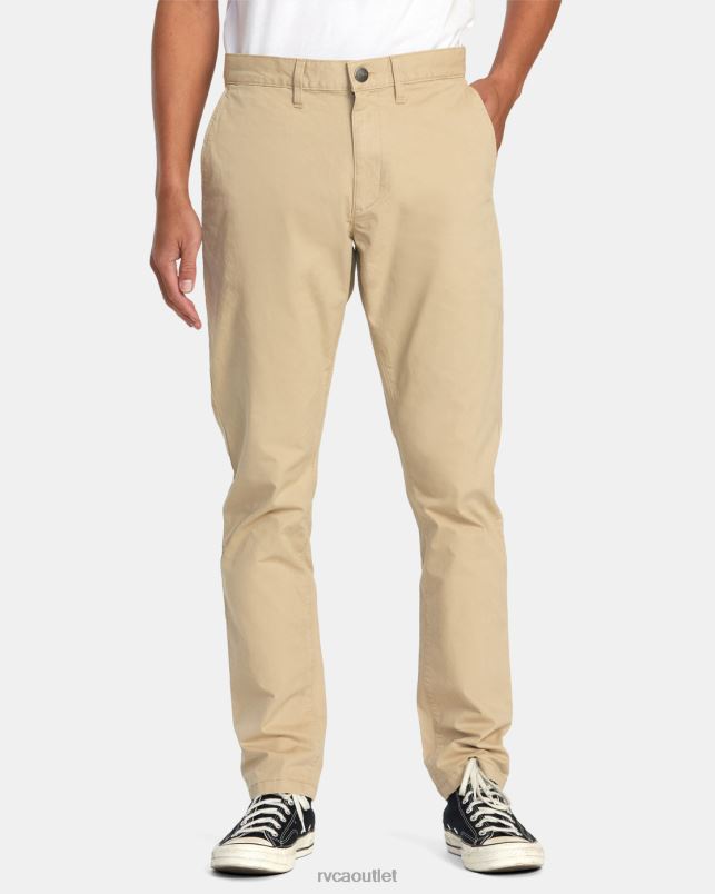 Clothing V84B680 khaki RVCA Men Daggers Chino Pants