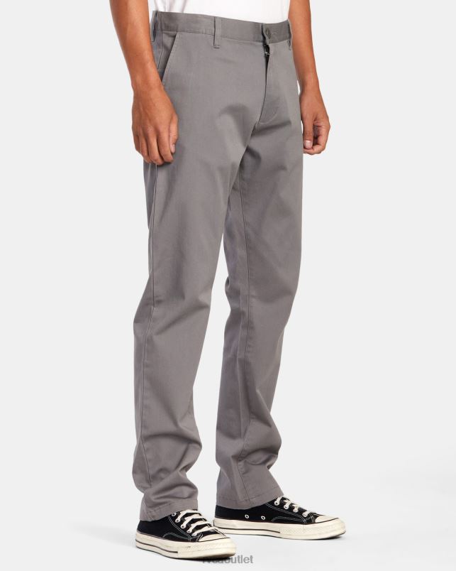 Clothing V84B695 smoke RVCA Men Weekend Stretch Chino Pants