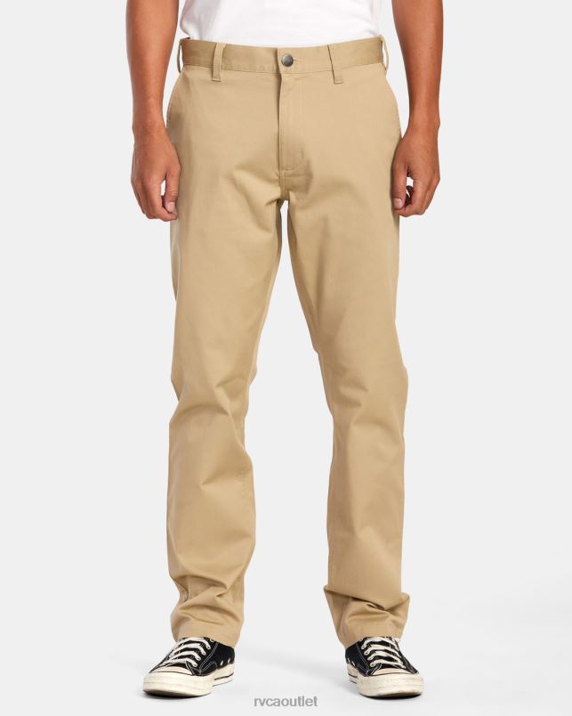 Clothing V84B701 khaki RVCA Men Weekend Stretch Chino Pants