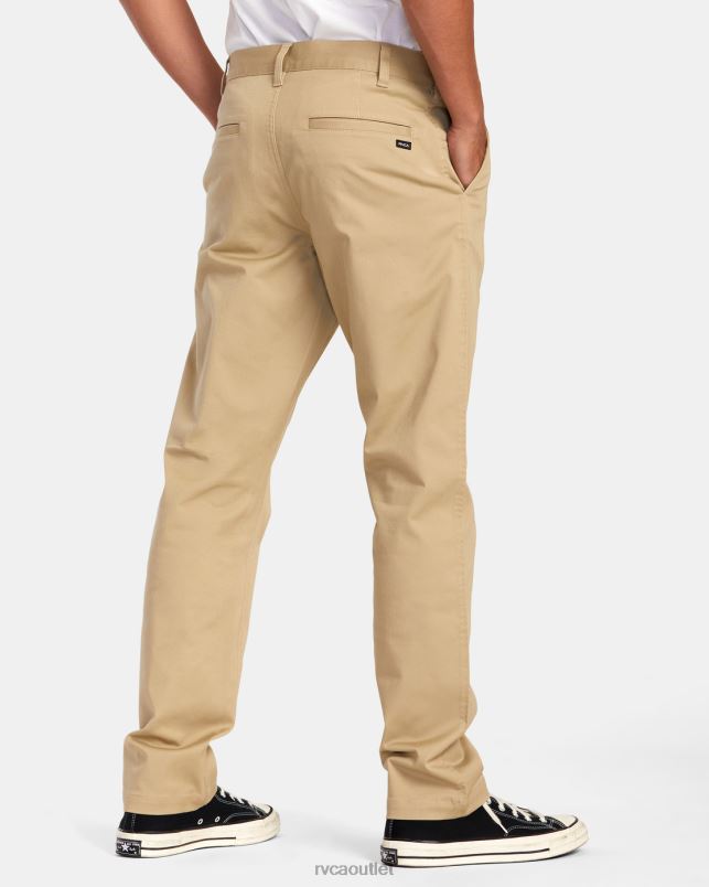 Clothing V84B701 khaki RVCA Men Weekend Stretch Chino Pants