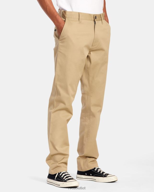 Clothing V84B701 khaki RVCA Men Weekend Stretch Chino Pants