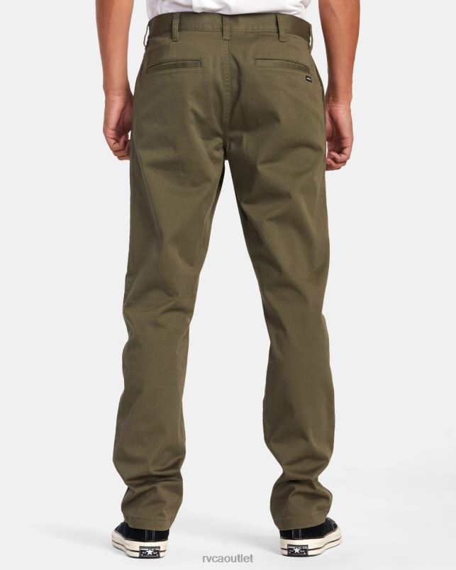 Clothing V84B707 olive RVCA Men Weekend Stretch Chino Pants