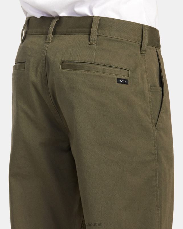 Clothing V84B707 olive RVCA Men Weekend Stretch Chino Pants