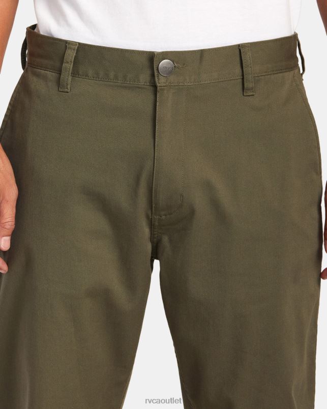 Clothing V84B707 olive RVCA Men Weekend Stretch Chino Pants
