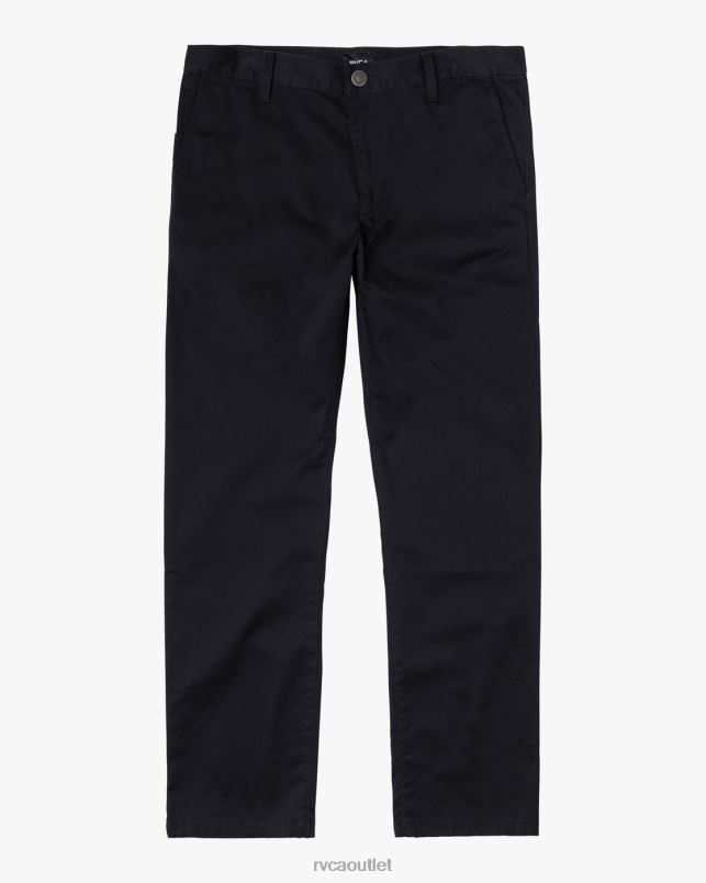 Clothing V84B711 black RVCA Men Weekend Stretch Chino Pants