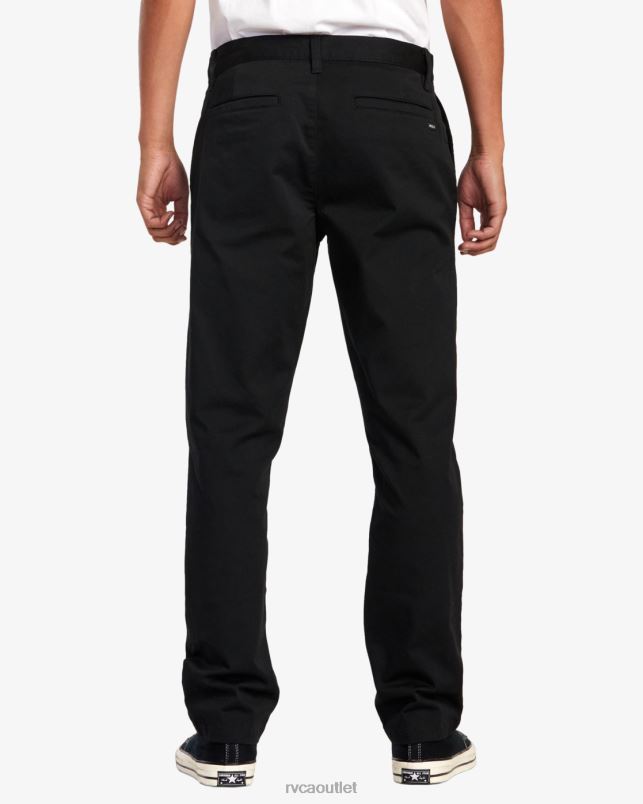 Clothing V84B711 black RVCA Men Weekend Stretch Chino Pants