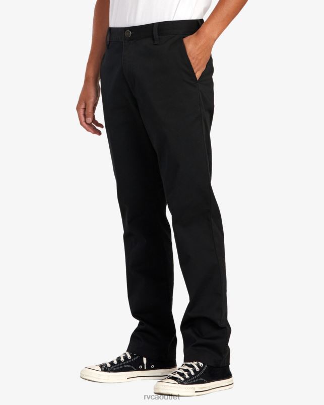 Clothing V84B711 black RVCA Men Weekend Stretch Chino Pants