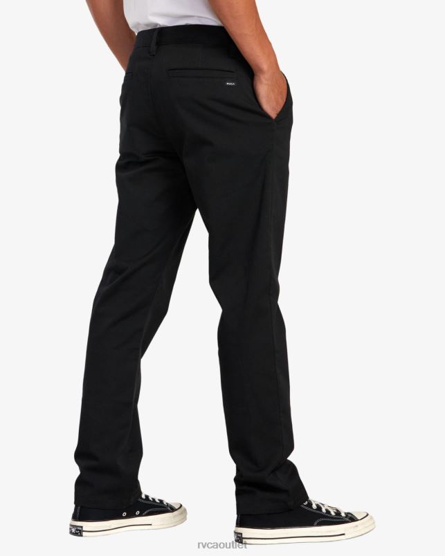 Clothing V84B711 black RVCA Men Weekend Stretch Chino Pants