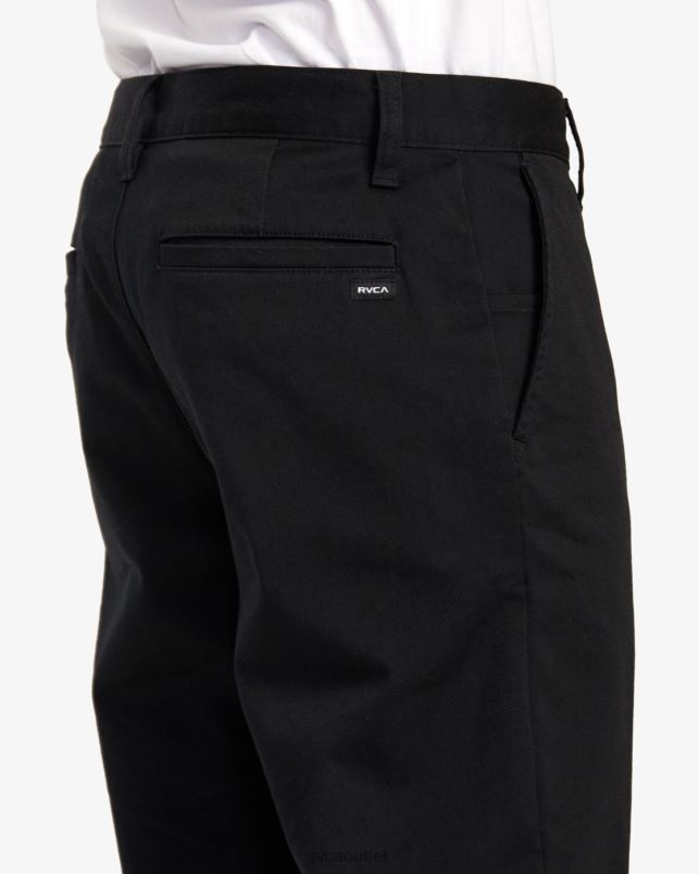 Clothing V84B711 black RVCA Men Weekend Stretch Chino Pants