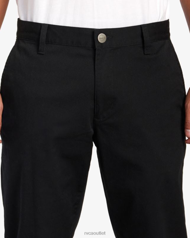 Clothing V84B711 black RVCA Men Weekend Stretch Chino Pants