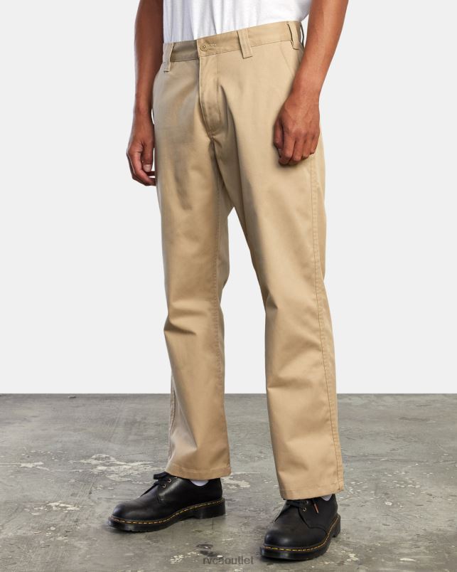 Clothing V84B724 khaki RVCA Men Americana Chino Pants