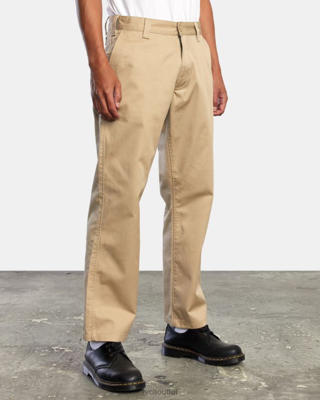 Clothing V84B724 khaki RVCA Men Americana Chino Pants