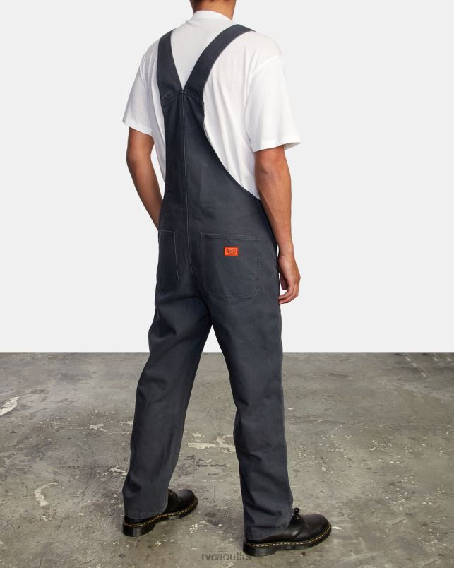 Clothing V84B831 garage blue RVCA Men Chainmail Relaxed Fit Overalls