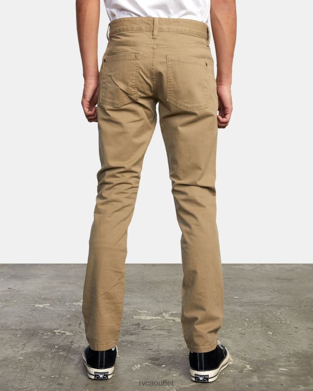 Clothing V84B836 wood RVCA Men Daggers Twill Slim Fit Pants