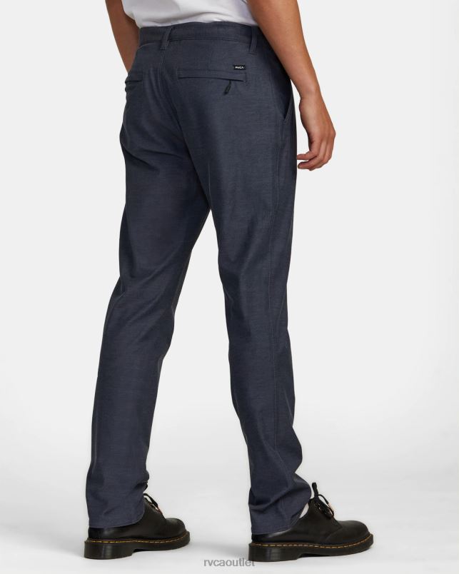 Clothing V84B870 denim heather RVCA Men Back In Tech Chinos
