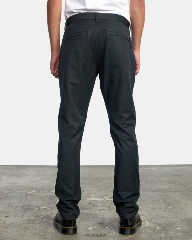 Clothing V84B978 black RVCA Men Daggers Tech Chino Pants