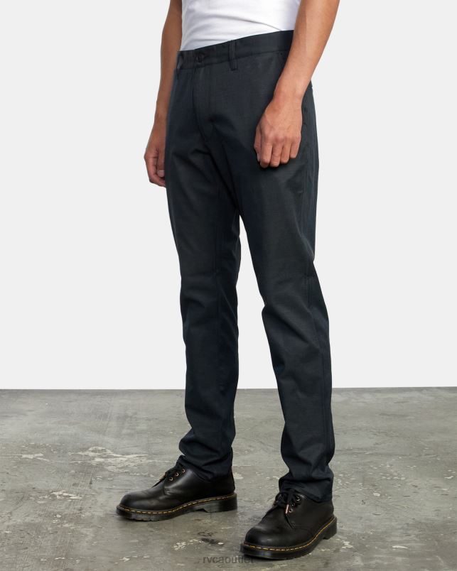 Clothing V84B978 black RVCA Men Daggers Tech Chino Pants