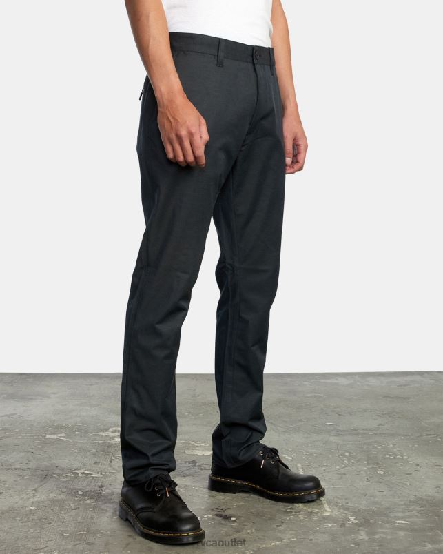 Clothing V84B978 black RVCA Men Daggers Tech Chino Pants