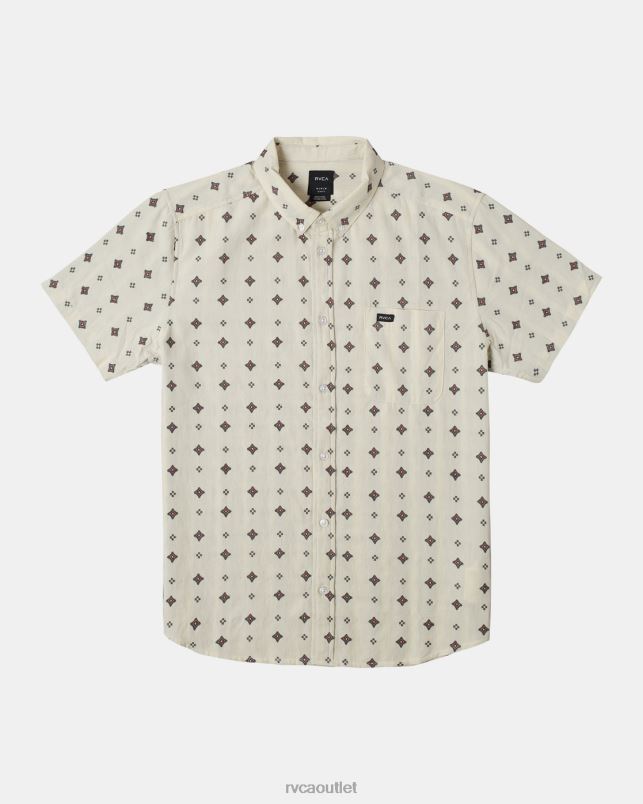 Clothing V84B1017 latte RVCA Men That'll Do Dobby Short Sleeve Shirt