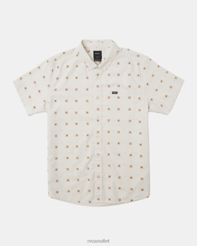 Clothing V84B224 natural RVCA Men That'll Do Print Short Sleeve Shirt