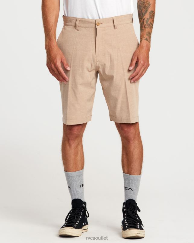 Clothing V84B104 camel RVCA Men Balance Hybrid 20 Shorts