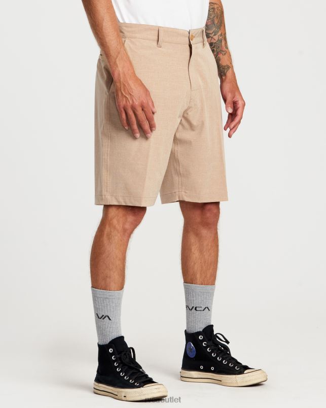 Clothing V84B104 camel RVCA Men Balance Hybrid 20 Shorts