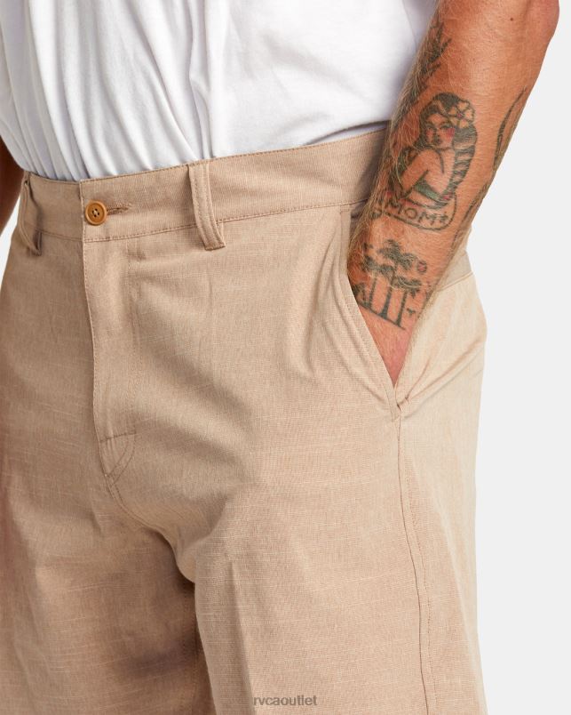 Clothing V84B104 camel RVCA Men Balance Hybrid 20 Shorts