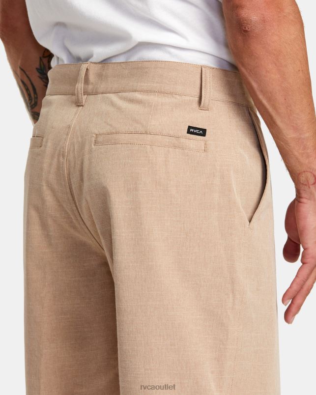Clothing V84B104 camel RVCA Men Balance Hybrid 20 Shorts