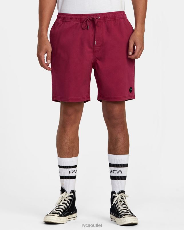 Clothing V84B1056 cactus rose RVCA Men Escape Elastic Waist Walkshorts 17