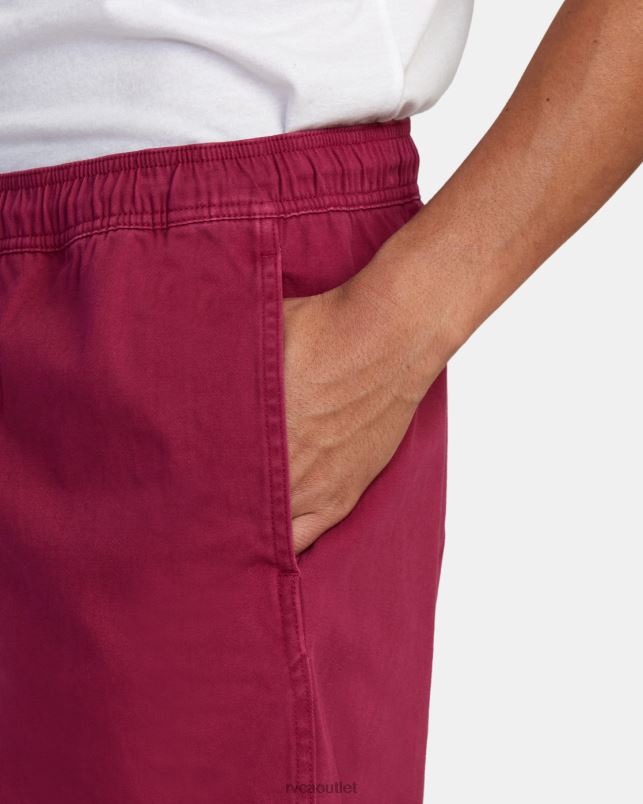 Clothing V84B1056 cactus rose RVCA Men Escape Elastic Waist Walkshorts 17