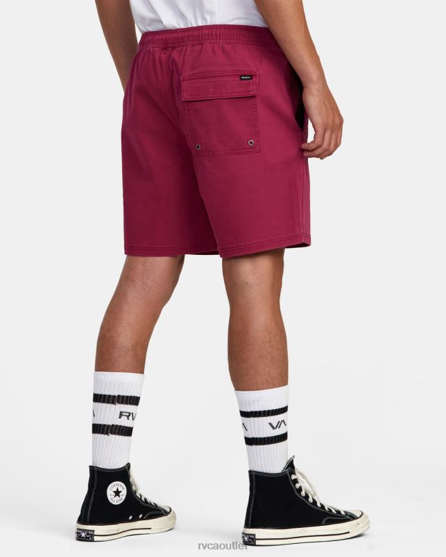 Clothing V84B1056 cactus rose RVCA Men Escape Elastic Waist Walkshorts 17