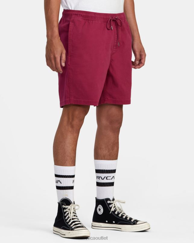 Clothing V84B1056 cactus rose RVCA Men Escape Elastic Waist Walkshorts 17