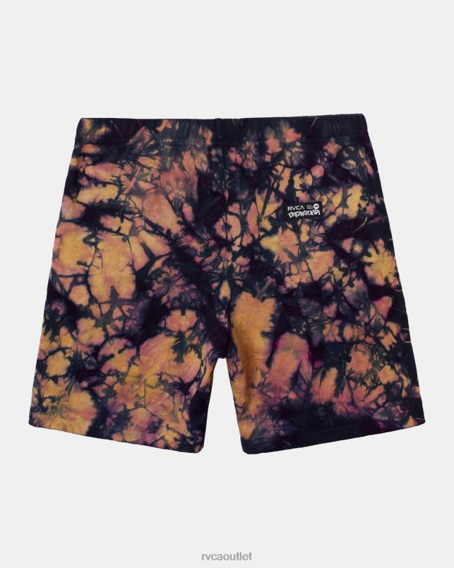 Clothing V84B1071 tie dye RVCA Men Freaktopia Love Your Mother Sweat Shorts