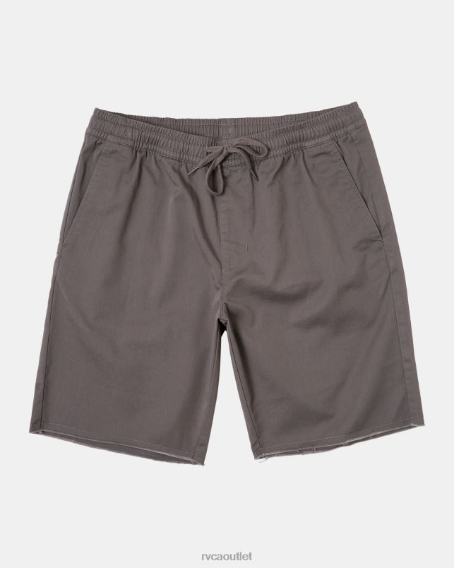 Clothing V84B195 smoke RVCA Men Weekend Elastic Waist Shorts