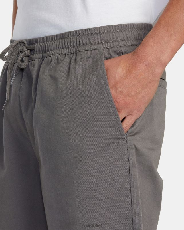 Clothing V84B195 smoke RVCA Men Weekend Elastic Waist Shorts