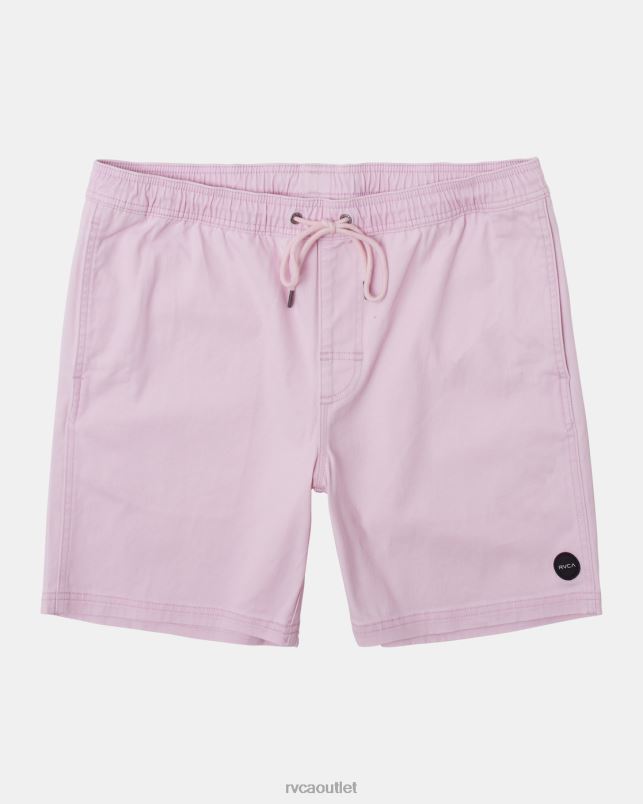 Clothing V84B205 light pink RVCA Men Escape Elastic Waist Walkshorts 17