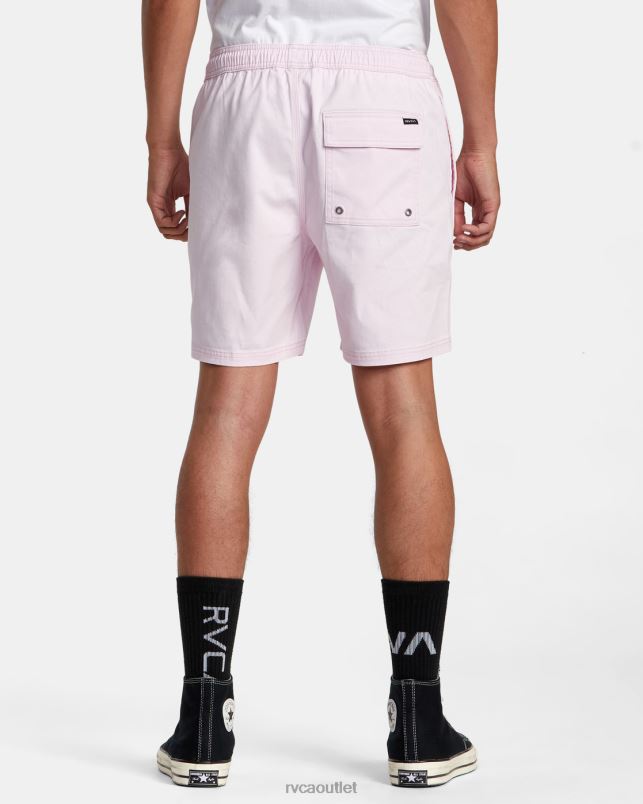 Clothing V84B205 light pink RVCA Men Escape Elastic Waist Walkshorts 17