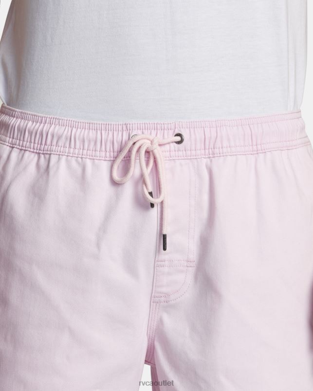 Clothing V84B205 light pink RVCA Men Escape Elastic Waist Walkshorts 17