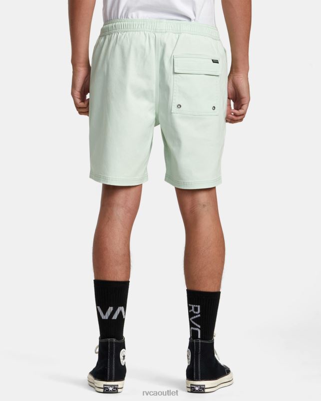Clothing V84B216 aqua RVCA Men Escape Elastic Waist Walkshorts 17
