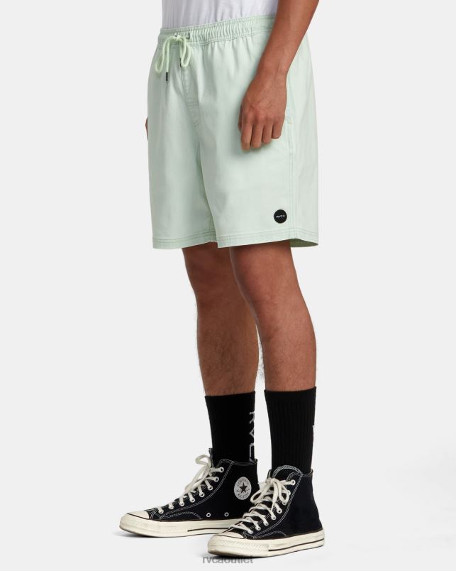 Clothing V84B216 aqua RVCA Men Escape Elastic Waist Walkshorts 17