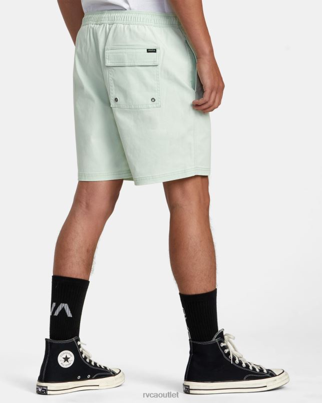 Clothing V84B216 aqua RVCA Men Escape Elastic Waist Walkshorts 17