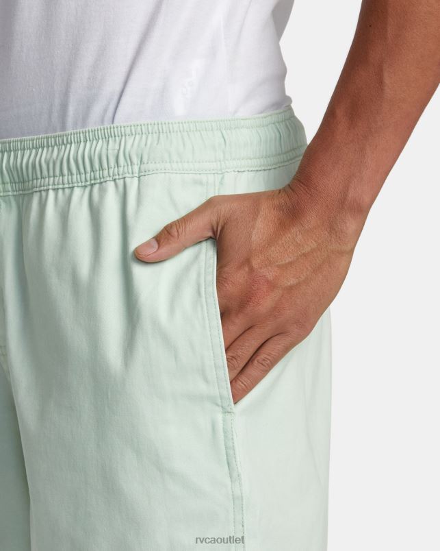 Clothing V84B216 aqua RVCA Men Escape Elastic Waist Walkshorts 17